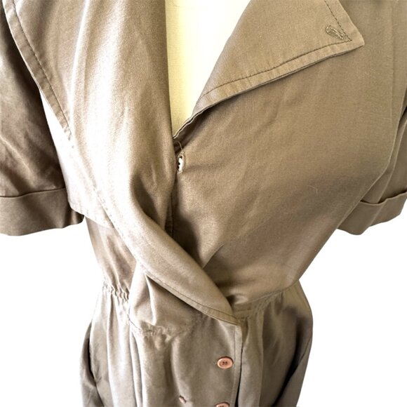 Vintage Diane Von Furstenberg Safari Dress Size Medium - Picture 7 of 13